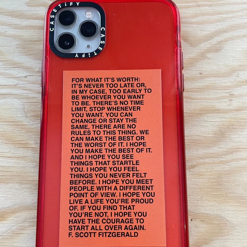 Casetify iPhone 11 Pro Max Red Case